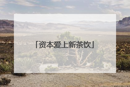 资本爱上新茶饮