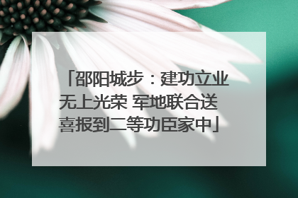邵阳城步：建功立业无上光荣 军地联合送喜报到二等功臣家中