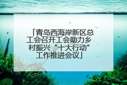 青岛西海岸新区总工会召开工会助力乡村振兴“十大行动”工作推进会议