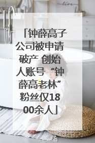 钟薛高子公司被申请破产 创始人账号“钟薛高老林”粉丝仅1800余人