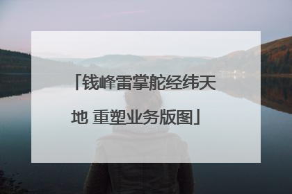 钱峰雷掌舵经纬天地 重塑业务版图