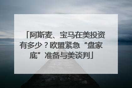 阿斯麦、宝马在美投资有多少？欧盟紧急“盘家底”准备与美谈判