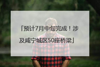 预计7月中旬完成！涉及咸宁城区50座桥梁