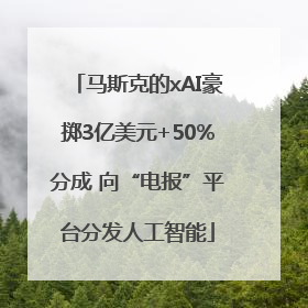 马斯克的xAI豪掷3亿美元+50%分成 向“电报”平台分发人工智能