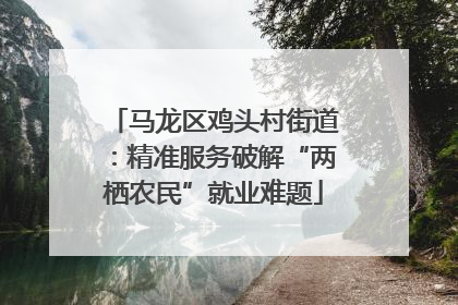 马龙区鸡头村街道：精准服务破解“两栖农民”就业难题