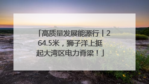 高质量发展能源行丨264.5米，狮子洋上挺起大湾区电力脊梁！