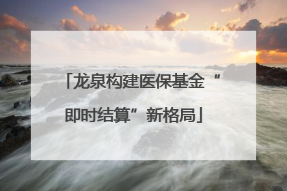 龙泉构建医保基金“即时结算”新格局