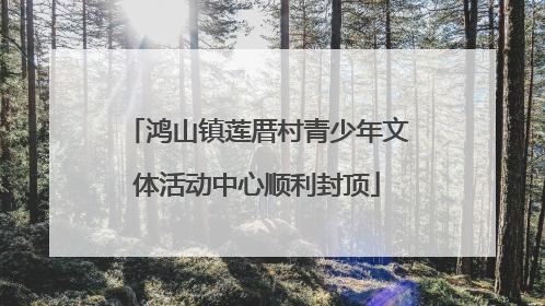 鸿山镇莲厝村青少年文体活动中心顺利封顶