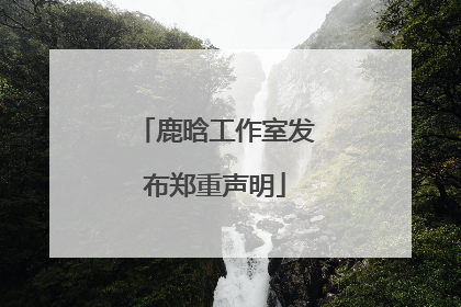鹿晗工作室发布郑重声明
