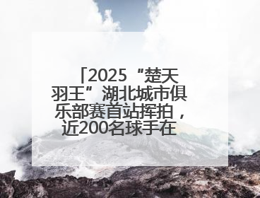 2025“楚天羽王”湖北城市俱乐部赛首站挥拍，近200名球手在黄石同场竞技