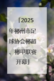 2025年郴州市足球协会郴超、郴甲联赛开幕