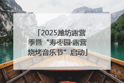 2025潍坊露营季暨“寿枣园·露营烧烤音乐节”启动